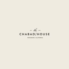 the logo for chabad / house inbossod, california on a white background