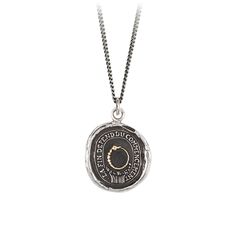 Pyrrha 14K Gold on Silver Knowledge Talisman Necklace The Ouroboros, Talisman Necklace, Antique Wax, A Snake, Branded Gifts, Recycled Sterling Silver, Wax Seals, Bronze Color, Chain Styles