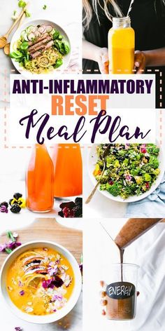 Jul 19, 2018 - The anti-inflammatory diet meal plan is a simple, healthy meal plan to RESET your body from oxidative stress.Get our healthy recipes + grocery shopping list Blend Diet Recipes, Food Elimination Diet Recipes, 5 Day Anti Inflammation Diet, Healthy Non Inflammatory Dinner, Nothing White Diet, Noninflammatory Foods Healthy, Recipes To Lower Inflammation, Immudi Diet Plan, Simple Alkaline Recipes