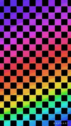 an image of a multicolored checkerboard pattern that looks like it has been created