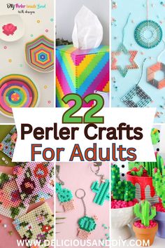 22 perler crafts for adults to make