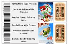 two movie tickets for christmas movies