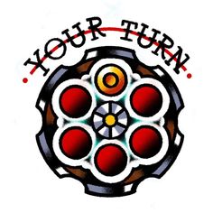 the logo for your turn is shown in red, yellow and orange colors on a white background