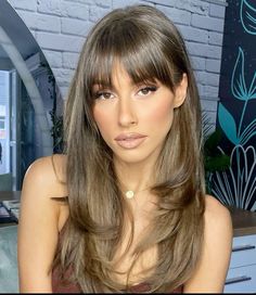 Bangs Choppy, Bangs Wispy, Long Layered Hair With Bangs, Balyage Long Hair, Curly Styles, Layered Hair With Bangs, Choppy Bangs, Bangs For Women