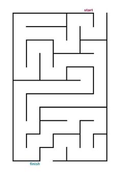 a maze that is in the shape of a square and has one way to go through it