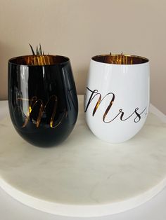 Two fantastic glasses with Mr & Mrs engraving. the perfect wedding gift. Size: 11.94x 7.11cm Mrs Gifts, Drinking Vessels, Couple Items, Perfect Wedding Gift, Perfect Birthday Gift, Mr Mrs, Perfect Birthday, The Perfect Wedding, Bride And Groom