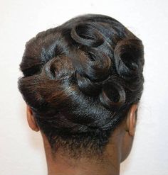 Black Updo, Curls Updo, Retro Updo, Curled Updo, Straight Hair Cuts, Updo Styles, Glamorous Hair, Black Men Hairstyles