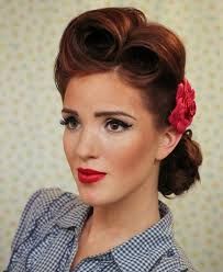 Pin Up Curls, Vintage Updo, 1950s Hairstyles, 50s Hairstyles, 1940s Hairstyles, Pin Up Hair, Retro Hairstyles