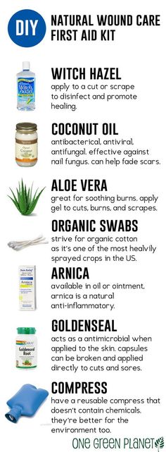 Natural Wound Care at Home: 7 Products You Need for Your Homemade First Aid Kit http://onegr.pl/1rjKVZu #summer #diy #vegan Homemade First Aid Kit, Natural Wound Care, Diy First Aid Kit, Natural Healing Remedies, Health Ideas, Beauty Diy, Beauty Natural, Wound Care, Natural Therapy