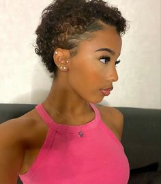 Pixie Cut 4c Hair, 4c Big Chop, Baddie Hairstyles For Short Hair, Big Chop Styles, Short Dyed Hair