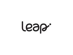 the word leap written in black on a white background