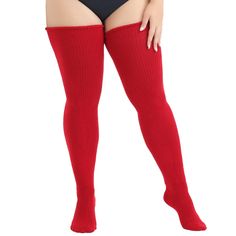 PRICES MAY VARY. 【Plus Size & Extra Long】Our thigh high socks are designed for plus size women ,upper thigh measures are larger than 25''.The thigh highs socks plus size are extended and widened, which fit big girls perfect. The length of plus size thigh high stockings from heel to top is about 35'',stretched length is up to 42'' .The width is about 7'' and the stretched width is up to 39'' circumference. 【Adjustable Thigh Straps & Non-slip】 The plus size thigh high socks come with a pair of adj Plus Size Thigh High Socks, Thigh High Socks Plus Size, Plus Size Thigh, Thigh Straps, Thigh High Leg Warmers, Thigh High Sock, Thigh Socks, Stockings Legs, Warm Boots