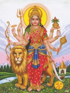 Navaratri Images, Saraswati Mata, Navratri Puja, Durga Picture, Durga Devi, Aadi Shakti, Shiva Family