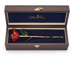 We present a natural red rose, plucked at the height of its perfection, and then glazed and gold-trimmed.The rose is supplied in its own beautifully crafted display case made from stitched PU leather, with navy-blue interior.It holds a lustrous finish and is accompanied by a certificate of authenticity.A symbol of enduring romance and natural beauty, each rose is unique, intricately crafted by hand, and designed to last for an eternity.We provide free express delivery and fast order process Gold Dipped Rose, 20th Anniversary Gifts, Pearl Anniversary, Romantic Gifts For Her, 24 Karat Gold, Fancy Gifts, Rose Gift, Year Anniversary Gifts, Gifts For Your Girlfriend