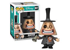 a pop vinyl figure with a top hat on it's head and an evil looking face