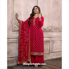 Fabric Details :-

Top :- Embroidered Double Zari Dola Jacquard Self Weaved
Bottom :- Santoon
Dupatta :- Organza Jacquard with Meena Work
Top Length :- Max up 40" to 42" Inches
Size :- Max up to 54" Inches
Work :- Heavy Embroidery Work
Style :- Shalwar Kameez Palazzo Suits
Type :- Ready to Wear
Wash :- First Time Dry Clean Palazzo Suits Indian, Bollywood Wedding Dress, Embroidered Sharara, Palazzo Suit, Neck Deep, Sharara Suit, Beautiful Suit, Engagement Dresses, Shalwar Kameez