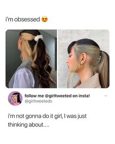 girl posts • memes • tweets on Instagram: “follow me (@girltweeted) for more!! this is a vibeeeee pc: @irisloveunicorns” Toned Hair, Two Toned Hair, Makeup Memes, James Charles, Protective Styles, Hair Inspo, Hair And Nails, Braided Hairstyles, Do It