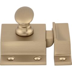 a close up of a door handle with two knobs on the front and back