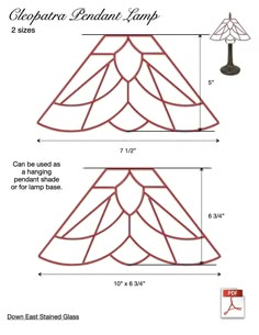 the instructions for how to make a christmas tree lamp with lampshade and base