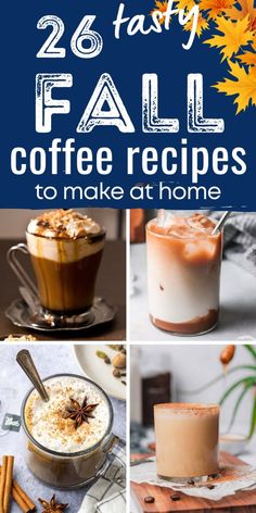 fall coffee recipes to make at home