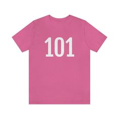 Charity Pink T-Shirt 101 T-Shirt Angel Number Tee Shirt with Numbers On Them for Numbered Outfit Petrova Designs Cheap Cotton T-shirt With Number Print, T Shirt Outfit Aesthetic, Black Tshirt Outfit, T Shirt Outfit, Tshirt Outfit, Aesthetic Shirts, Tshirt Outfits, Plain Tshirt, Pink Tshirt