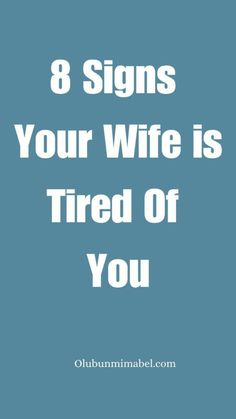 In the course of a candid conversation with an intimate friend of mine, she mentioned to me that her greatest fear about marriage was waking up one day and realizing that she was tired of her husband. I opined that a woman does not just suddenly get to that point. There must have been some happenings and signs portending such feelings. Tired Of Marriage, Tired Of My Relationship, Getting Tired Of Relationship, All The Women In Me Are Tired, No Intimacy In Marriage, Just Tired, Physical Intimacy, Marriage Problems, 8th Sign