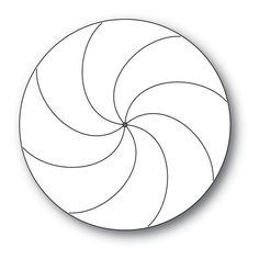 a white circular object with black lines in the shape of a spiral, on a white background