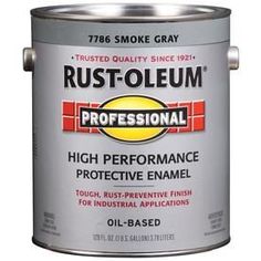 a can of rustoleum is shown with the words, professional high performance protective enamel