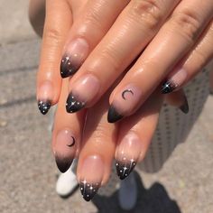 Ongles Goth, Witch Nails, Cute Halloween Nails, Goth Nails, Nails Polish, Nail Swag