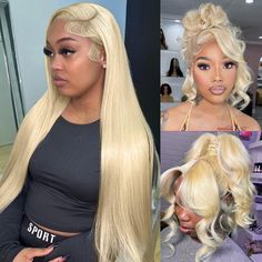 PRICES MAY VARY. 【Material】: Cut Directly From Young Donors, 100% 12a Grade Unprocessed Brazilian Virgin Human Hair , Super Soft, Natural Look, Minimal Shedding, No Tangles, Correct Length 【Features】 The Full Lace Human Hair Wigs Has Glue-Free ，Pre-Plucked With Baby Hair, Bleached Knotted Natural Hairline. 360°Full Lace Surround, Hd Transparent Swiss Lace That Can Perfectly Match All Skins; Stunning Melting Lace, Invisible Knots 【Advantages】 The 360 Blonde Wig Human Hair Has 200% Density,100% Hu Platinum Blonde Hair Wig, Blonde Wigs Black Women, Lana Hair, Short Cut Wigs, Burnt Hair, Blonde Wigs, Human Hair Wigs Blonde, Hair Knot, Blonde Lace Front Wigs