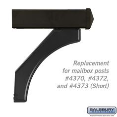 the bracket for mailbox posts is shown in this advertiser's advertisement