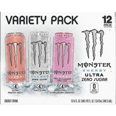 monster energy drink variety pack 12 x 0, 5 l / 24 flasks