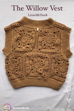 the willow vest is knitted and ready to be sewned with it's own pattern