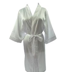 White or Plain Wedding robes are available in 36 vibrant colours.  Our robes are top notch quality.  If you have a need by date, or any special requests we will do our best to honor them. Though extremely rare, if you're ever not satisfied with our service or products, we will do our best to make sure your issues are addressed and done so promptly. **            Order Instruction: - For INTERNATIONAL ORDERS, provide phone number for shipping purposes. - Size and color charts are available in the White Satin Robe, Wedding Day Robes, White Robes, Satin Bridal Robe, Bridal Party Getting Ready, Bridesmaid Satin, Bridesmaid Robes Floral, Personalized Robe, White Bride