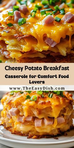 cheesy potato breakfast casserole for comfort food lovers