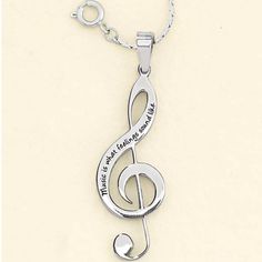 New Never Worn Designed In Stainless Steel, Inscribed, "Music Is What Feelings Sound Like." Pendant Includes A 24" Chain. Musical Jewelry, Music Jewelry, Novelty Clothing, Musical Note, Special Jewelry, Stainless Steel Pendant, Jewelry Online Shopping, Nature Jewelry, Music Is