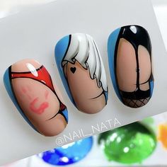 Characters Nail Art, Disney Acrylic Nails, Mickey Nails, Nail Piercing, Art Deco Nails, Valentine Nail Art