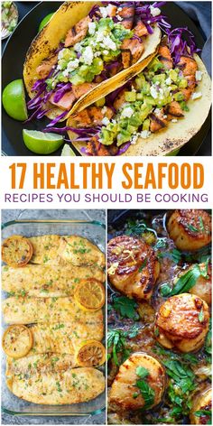 the cover of 17 healthy seafood recipes you should be cooking