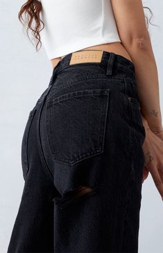 Upgrade your denim rotation with sustainable styles, starting with PacSun's Eco Black Butt Slit Dad Jeans. Crafted from sustainably sourced cotton, these high-waisted jeans feature a ripped butt slit detail and a relaxed slouchy fit that is roomy through the hip and thigh with a straight leg.

Learn more about PacSun eco items Thigh Ripped Jeans, 2024 Moodboard, Jeans Pacsun, Dad Jeans, Streetwear Outfits, Ripped Jeans, Pacsun, High Waist Jeans, Sustainable Fashion