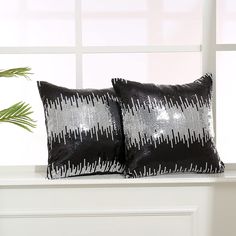 PRICES MAY VARY. High Quality Material - Our decorative pillows covers are two color weave sequins on one side and soft satin material on the other. Sturdy 5mm round sparkling sequins on the pillow case are smooth and shiny. Workmanship Strict - 18 x 18 pillow cover set choose smooth zipper. Neat stitches make the zipper of throw pillows hides well for a finished look. The opening is large enough to plug insert into the pillow cover. Package Includes - 2 pack of 18" X 18"(45cm X 45cm) decorative Halloween Pillow Case, Glitter Pillows, Sequin Cushion, Bedroom Couch, Sequin Backdrop, Eternal Beauty, Sequin Pillow, Sequin Decor, Halloween Pillows