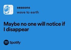 #music Relatable Song Lyrics, Wave To Earth, Music Quotes Lyrics