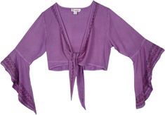 A gorgeous luscious purple scooped butterfly soft rayon top with a tie in the front. It has some delicate embroidery featured on the 3/4 length arms. #tlb #Embroidered #bohemianfashion #butterflytop Muffin Costume, Mona Awad, Indigo Fashion, Bridesmaids Outfits, Daphne Costume, Boho Butterfly, Purple Tunic, Summer Closet, Tour Outfits