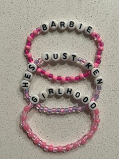 Barbie movie friendship bracelets Cool Friendship Bracelets That Saids Reyna And Bryer, Pink Adjustable Themed Beaded Bracelets, Pink Themed Adjustable Beaded Bracelets, Adjustable Pink Themed Beaded Bracelets, Customized Purple Friendship Bracelets, Casual Pink Beaded Bracelets For Best Friend, Novelty Pink Personalized Friendship Bracelets, Novelty Personalized Pink Friendship Bracelets, Personalized Pink Novelty Friendship Bracelets