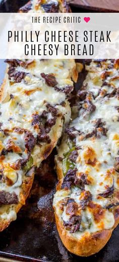 the recipe for philly cheese steak cheesy bread