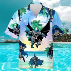 Batman Flower Hawaiian Shirt The Hawaiian Shirt is an iconic symbol of laid-back, tropical style. Crafted from lightweight, breathable fabrics, it offers a comfortable and relaxed fit, perfect for warm weather escapades. Its vibrant, exotic patterns evoke the spirit of the Hawaiian islands, radiating a sense of fun and adventure. With its button-up design and collared finish, it strikes the perfect balance between casual and smart-casual attire. Whether you’re strolling along the beach or attend Multicolor Graphic Print Beach Shirt, Hawaiian Printed Relaxed Fit Shirt, Multicolor Graphic Print Shirt For Vacation, Multicolor Tops For Surfing, Beach Season, Multicolor Tops For Surfing Beach Season, Multicolor Graphic Print Beachwear Top, Multicolor Graphic Print Tops For Beachwear, Hawaiian Graphic Print Beach Season Shirt, Graphic Print Camp Collar Hawaiian Shirt For Beach Season