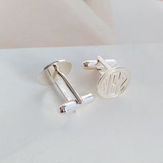 Groom Wedding Cufflinks,Personalized Wedding Cufflinks,Date and Initials Cufflinks,Engraved CuffLink Classic Round Personalized Cufflinks, Classic Personalized Round Cufflinks, Elegant Personalized Round Cufflinks, Silver Round Cufflinks For Anniversary, White Gold Cufflinks For Anniversary, Anniversary White Gold Cufflinks, Classic Personalized Cufflinks For Wedding Gift, Classic Cufflinks With Initials For Wedding Gift, Classic Round Cufflinks For Father's Day