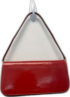 Retro Red Rectangular Shoulder Bag, Red Retro Top Handle Shoulder Bag, Retro Red Top Handle Shoulder Bag, Vintage Red Rectangular Shoulder Bag, Classic Red Handheld Shoulder Bag, Retro Red Leather Bag, Kate Spade Red Evening Bag, Retro Red Leather Shoulder Bag, Classic Red Rectangular Shoulder Bag