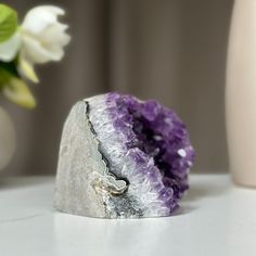 This is a unique Amethyst with unusual druzy cave formations on one side. The stone you will receive is the exact one as in the picture. ✧ MEASURES: Width: 3 in x Height: 3.5 in. Weight 1.8 lb (847 gr) Large Amethyst Geode Stone As A Gift, Amethyst Geodes Gemstone Gift, Large Amethyst Geodes As Gifts, Large Amethyst Geode As Gift, Purple Natural Stones Geodes As A Gift, Amethyst Geode Raw Stone Gift, Amethyst Geodes Raw Stone As Gift, Amethyst Raw Stone Geodes As Gifts, Unique Amethyst Geodes As Gift