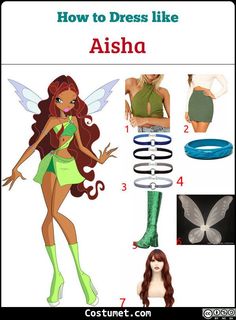 the instructions for how to dress like asha from disney's tinkerbell