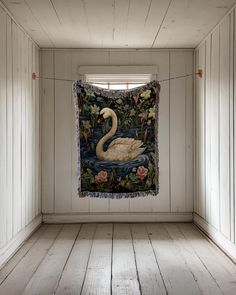 an image of a white swan in the room